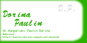 dorina paulin business card